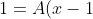 1=A(x-1)(x+1)^2+B(x+1)^2+C(x-1)^2(x+1)+D(x-1)^2}
